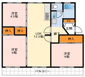 ヴィラナリー狭山8号棟の物件間取画像